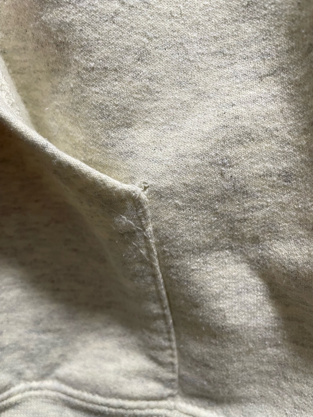 Champion SDSU Classic Twill Hoodie Sweatshirt Heather Oat Light Grey Charcoal - Picture 9 of 13